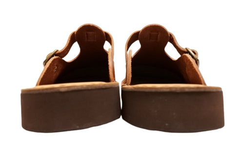 【Organic handloom GUDALUR ブラウン】クロッグサンダル(サボサンダル)